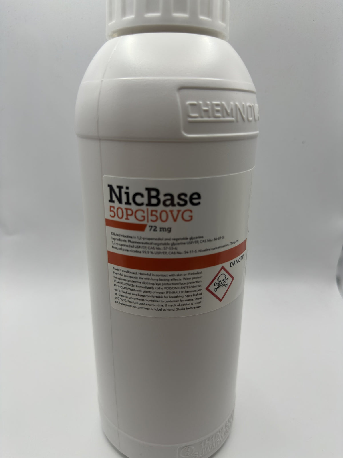 Nicotine FreeBase 50/50 PG/VG 72mg 1000ml