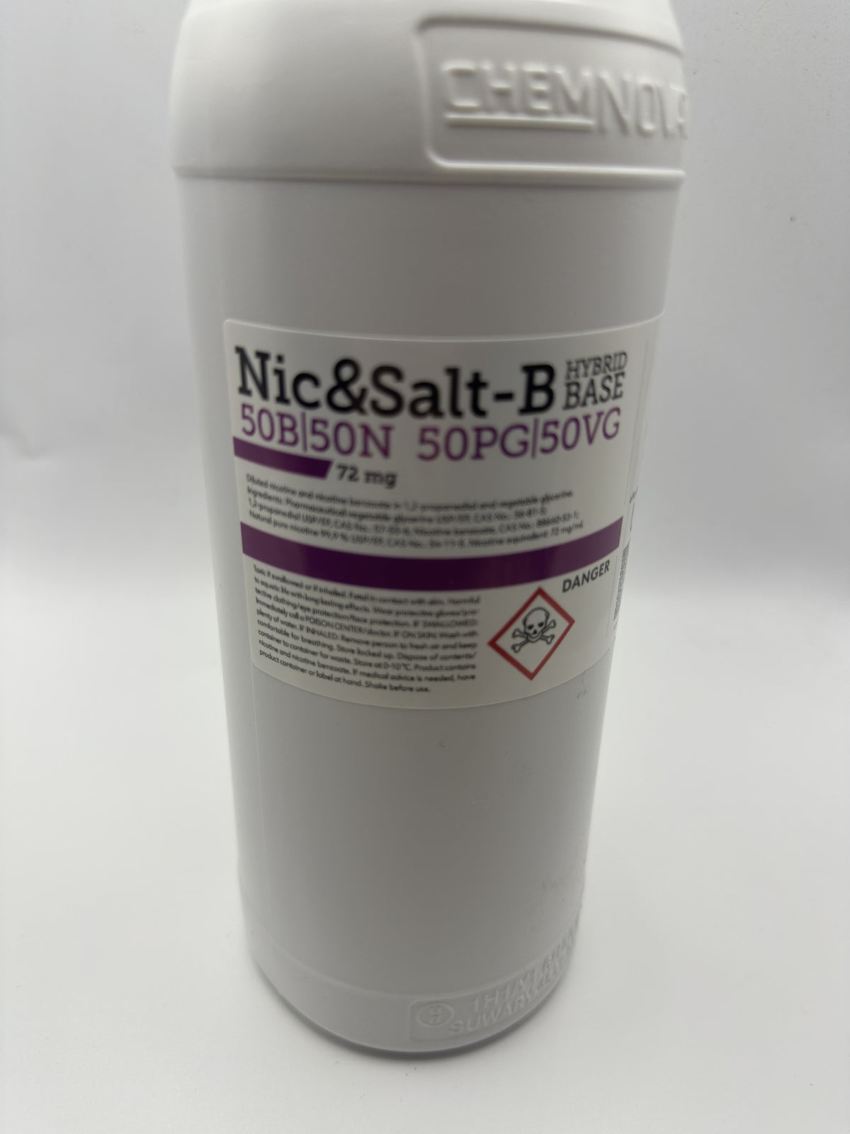 Nicotine Base & Benzoate Hybrid 50/50 PG/VG 72mg 1000ml